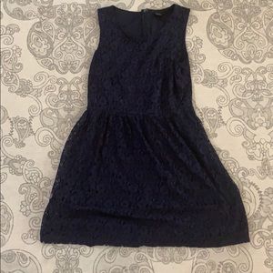 Forever 21 floral lace blue dress